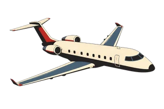 Representative regional jet illustration